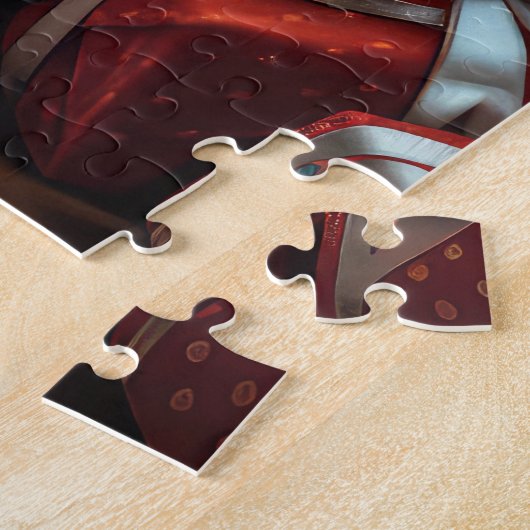 Puzzle Chien Havanais avec cadeaux de Noël (Côté)