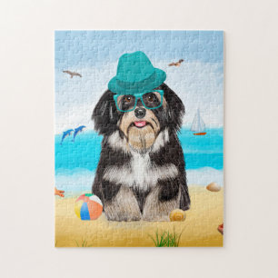 Puzzle Chien Havanais sur la plage