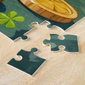 Puzzle Chien heureux de la Saint-Patrick Beagle (Côté)