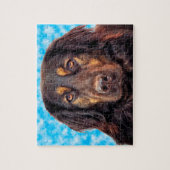 Puzzle Chien Hovawart noir. (Vertical)