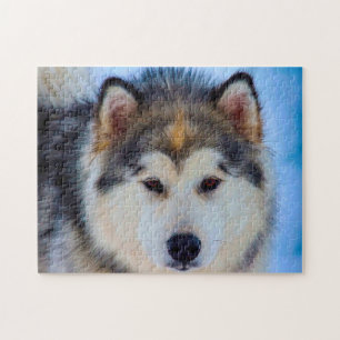 Puzzle Chien Husky d'Alaska.