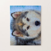 Puzzle Chien Husky d'Alaska. (Vertical)