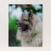 Puzzle Chien Keeshond. (Vertical)