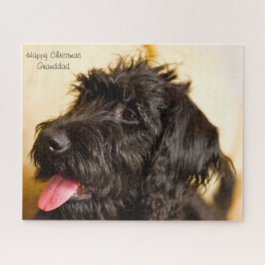 Puzzle Chien Labradoodle. (Horizontal)