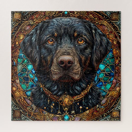Puzzle Chien labrador noir (Vertical)