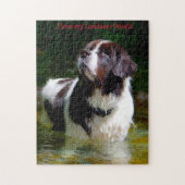 Puzzle Chien Landseer. (Vertical)