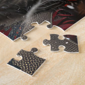 Puzzle Chien Loup Hound Noël Festif (Côté)