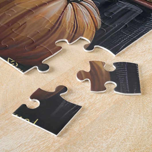 Puzzle Chien maltais Moisson d'automne Thankgiving (Côté)