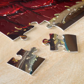 Puzzle Chien Maltais Noël Festif (Côté)