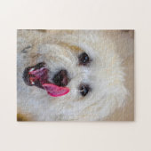 Puzzle Chien Maltais Se Reproduisent. (Horizontal)