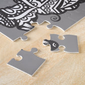 Puzzle Chien mandala avec étoiles (Côté)