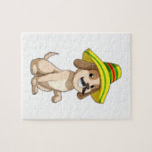 Puzzle Chien mexicain avec casquette de paille (Horizontal)