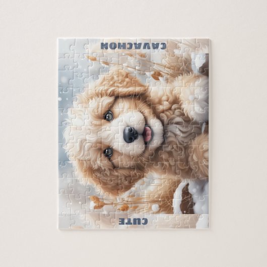 Puzzle Chien mignon Chien Chien Chien Chaussette hiver Ne (Vertical)