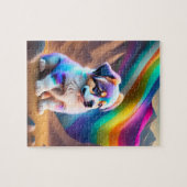 Puzzle Chien mignon coloré (Horizontal)