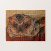 Puzzle Chien mignon de terrier de Yorkshire, yorkie (Horizontal)