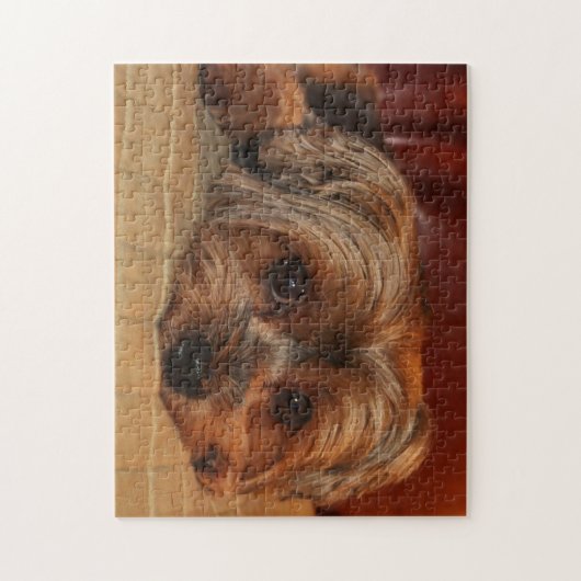 Puzzle Chien mignon de terrier de Yorkshire, yorkie (Vertical)