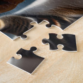 Puzzle Chien mignon et chat jouant (Côté)