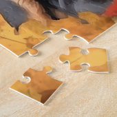 Puzzle Chien mignon Rottweiler/automne/automne (Côté)