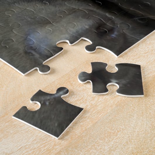 Puzzle Chien noir de Labrador (Côté)