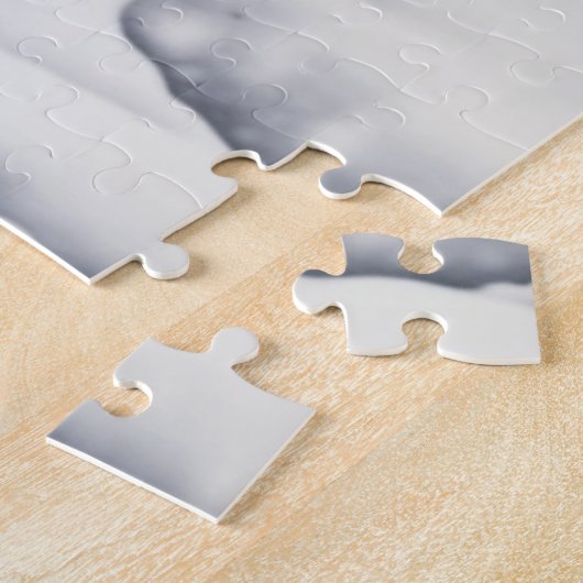 Puzzle Chien noir et blanc AI Croquis hiver scène (Côté)