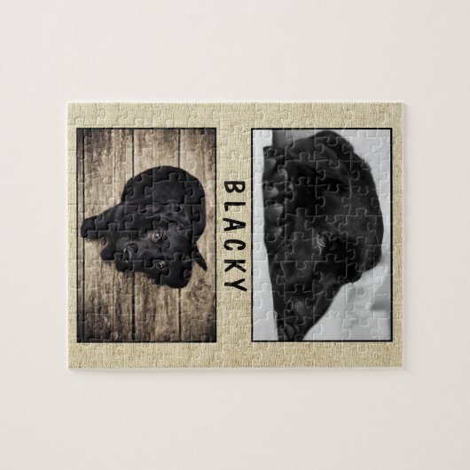Puzzle Chien noir rustique Chien Chien Chien Chien Chien  (Horizontal)