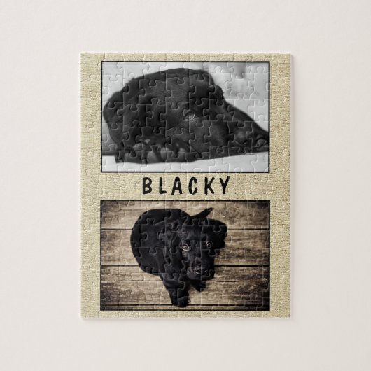 Puzzle Chien noir rustique Chien Chien Chien Chien Chien  (Vertical)