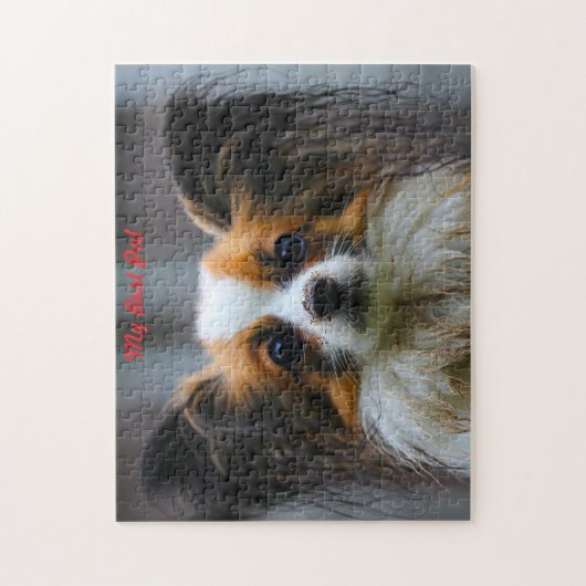 Puzzle Chien Papillon. (Vertical)