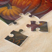 Puzzle Chien Papillon Moisson d'automne Thankesgiving (Côté)