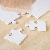 Puzzle Chien Poméranie avec coeurs Saint-Valentin (Côté)