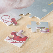 Puzzle Chien renne avec ornements de Noël (Côté)