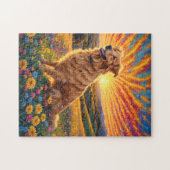 Puzzle Chien Retriever doré (Horizontal)