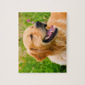 Puzzle Chien Retriever doré. (Vertical)