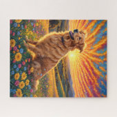 Puzzle Chien Retriever doré (Horizontal)