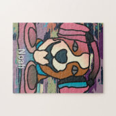 Puzzle Chien rétro de rue avec casque | Drôle (Horizontal)
