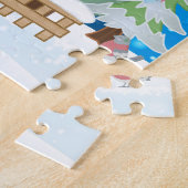 Puzzle Chien Rottweiler avec cadeaux de Noël (Côté)