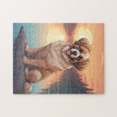 Puzzle chien Saint-Bernard (Horizontal)