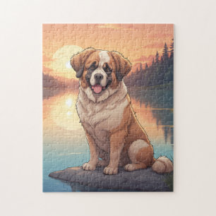 Puzzle chien Saint-Bernard