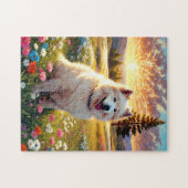 Puzzle Chien Samoyède (Horizontal)