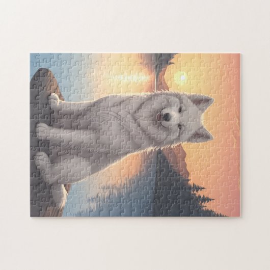 Puzzle Chien Samoyède (Horizontal)