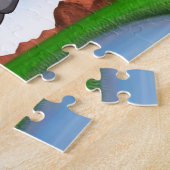 Puzzle Chien sautant équestre (Côté)