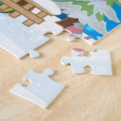 Puzzle Chien Schnauzer avec cadeaux de Noël (Côté)