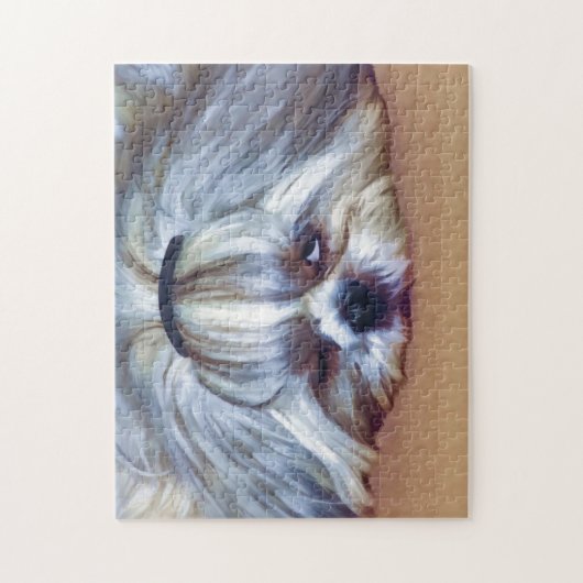 Puzzle Chien somnolent de Shih Tzu (Vertical)