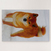 Puzzle Chien Spitz Japonais. (Horizontal)