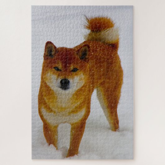 Puzzle Chien Spitz Japonais. (Vertical)