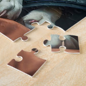 Puzzle Chien sur Lit (Côté)
