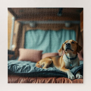 Puzzle Chien sur Lit