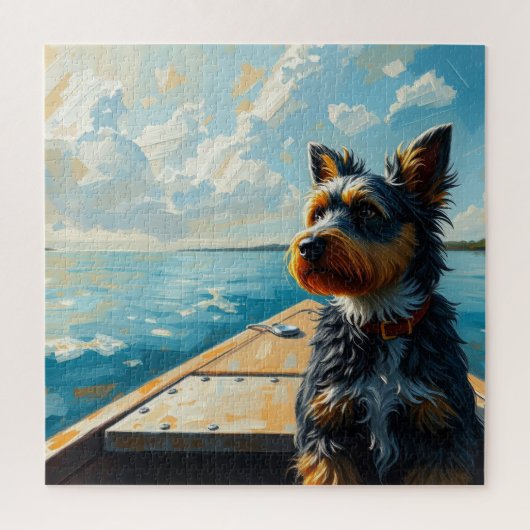 Puzzle Chien sur un bateau (Vertical)