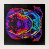 Puzzle Chien-taureau de style clair noir multicouleur vib (Horizontal)