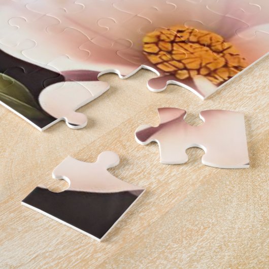 Puzzle Chien-taureaux et fleurs bleu français (Côté)