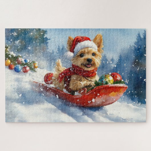Puzzle Chien Terrier de la Baie de Chesapeake dans un tra (Horizontal)